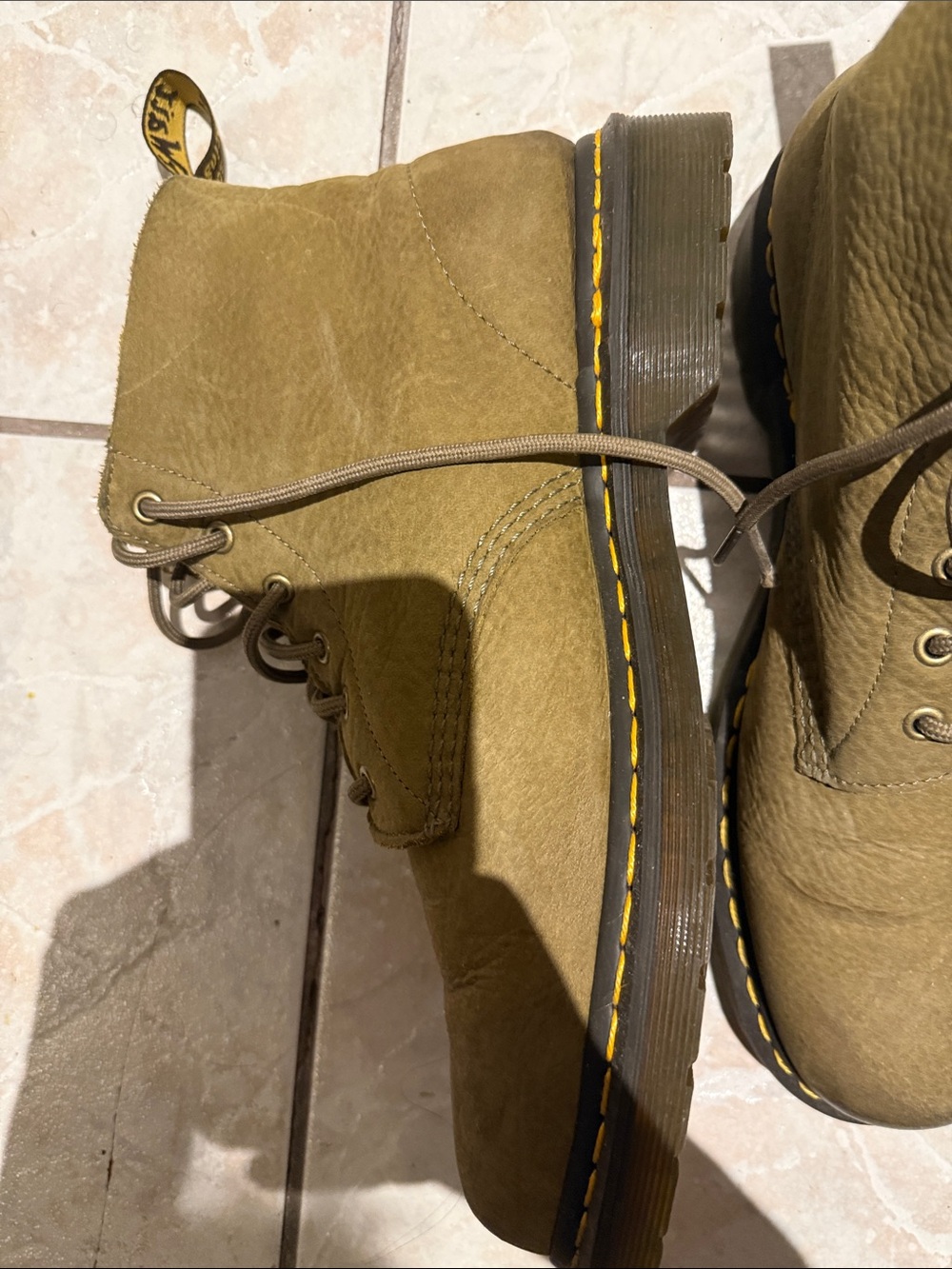 Dr. Martens Olive Green Suede Chukka Boots - Picture 3 of 4